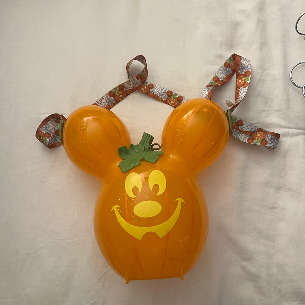Disney Orange Mickey Pumpkin Balloon popcorn bag